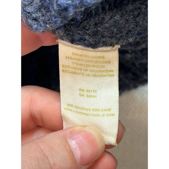 Free People Women's Wool Cardigan Sweater Knit Stretch Size XS Blue Long Sleeve - Picture 4 of 12